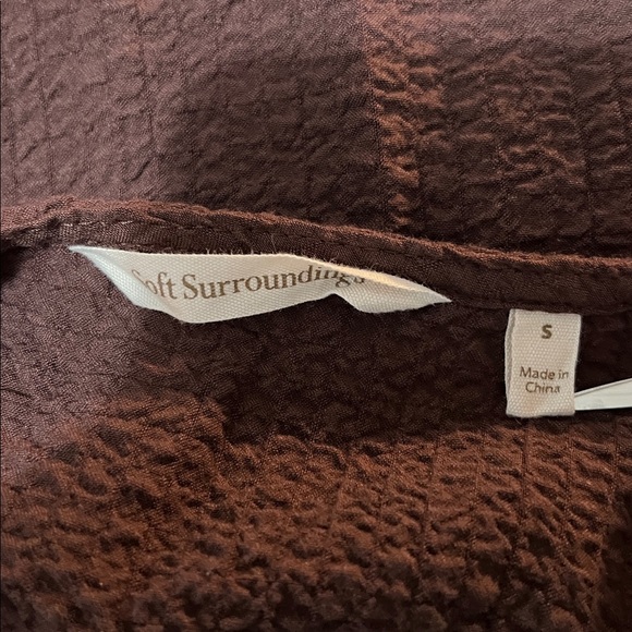 Soft Surroundings Kaari Button Wrap Tunic Top - Picture 5 of 6